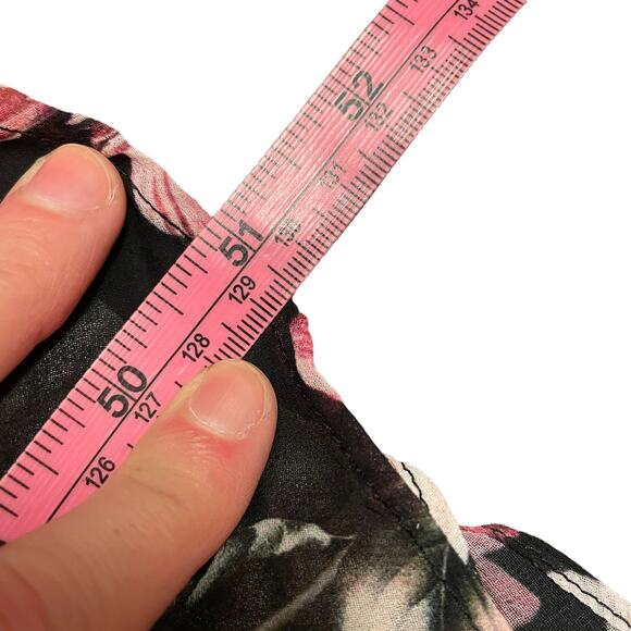 NEW Fame and Partners Black Floral Cutout Maxi Dress - Picture 11 of 11